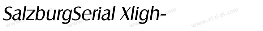 SalzburgSerial Xligh字体转换 SalzburgSerial Xligh字体转换